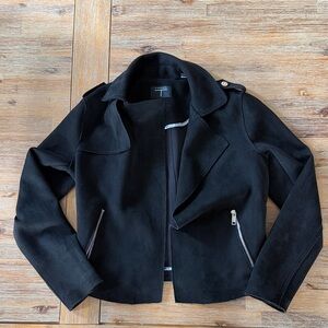 Tahari Black Faux Leather Women's Jacket